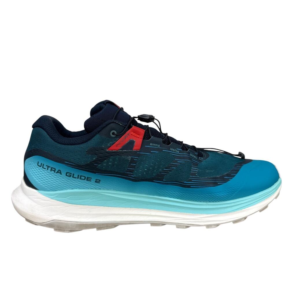 Salomon Ultra Glide 2 Mens 12 Blue Trail Running Shoes Gorpcore Sneaker 470425 - Picture 3 of 12